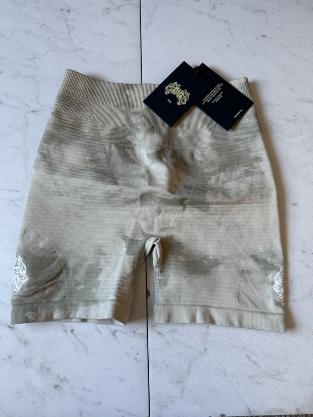 Darc Sport Everson Valnecourt Seamless Shorts - Cactus Gray Ghost Clouds - Small